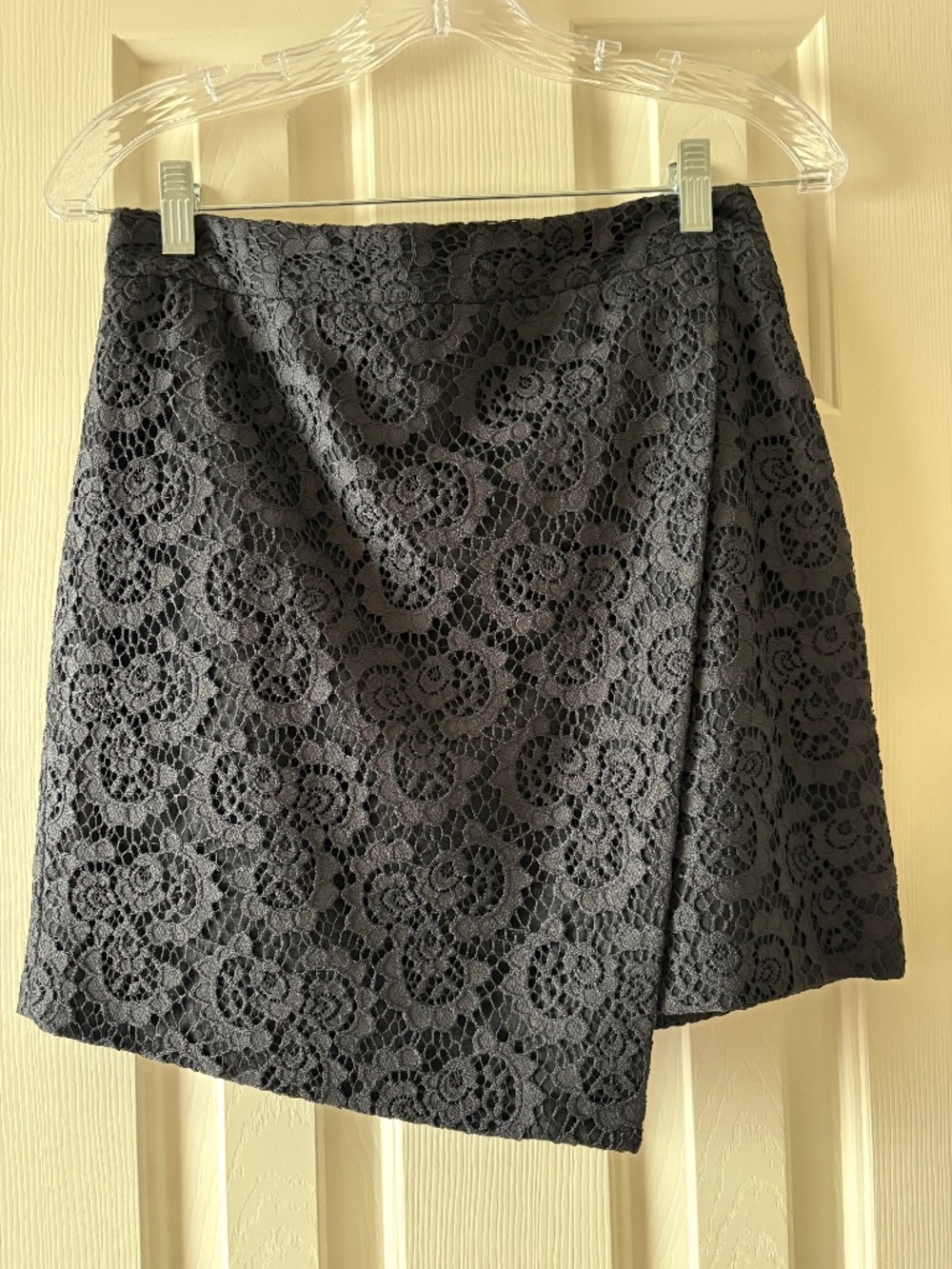 Madewell Black Mini Skirt with Lace Detail Size 4